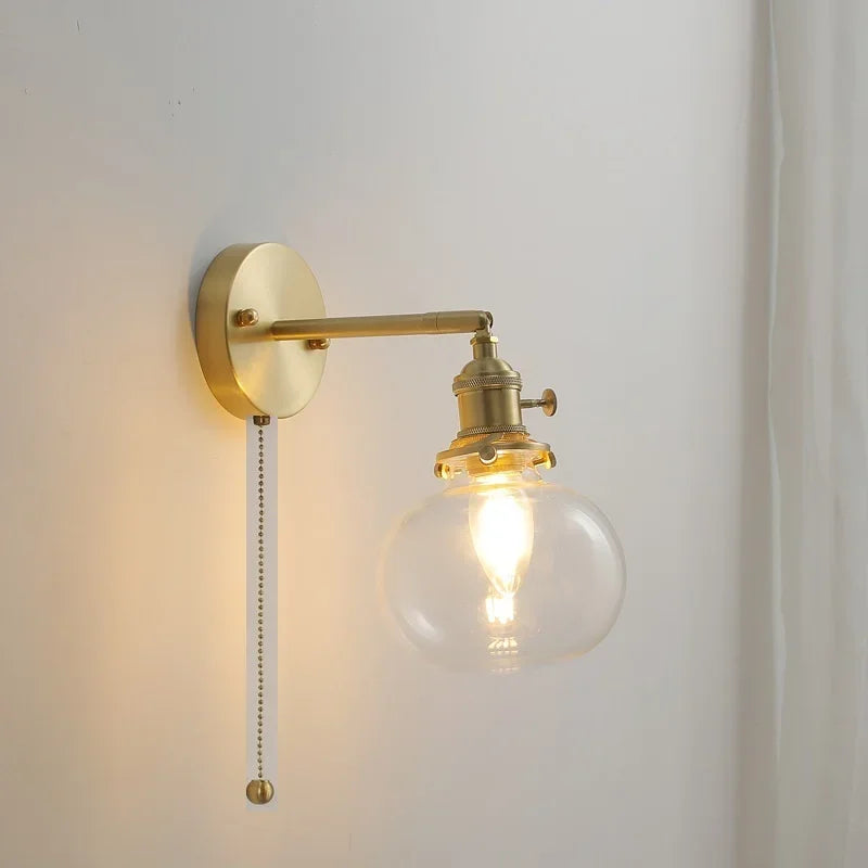 Glass Ball Wall Sconce Modern Wandlamp Stair Light for Bedroom Bathroom Mirror