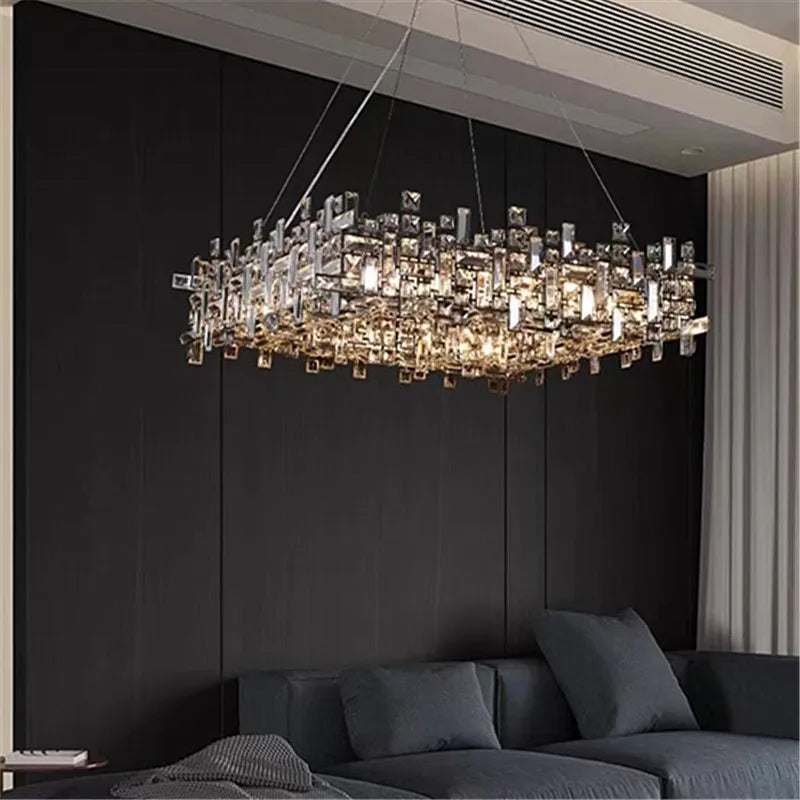 Crystal Chandelier: Luxury Modern Lighting for Living Room, Dining Room, Office, Villa