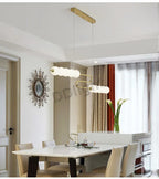 Modern Copper LED Chandelier for Living Room, Bedroom, Dining, Kitchen Decor