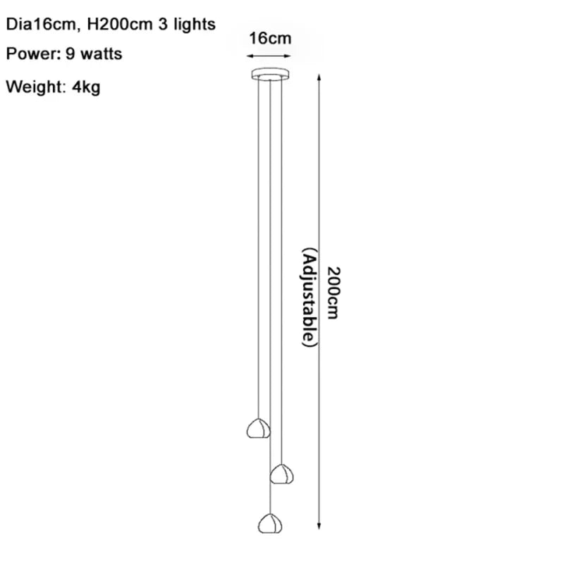 Crystal LED Chandelier Water Droplet Design Luxury Ball Hanging Lamp