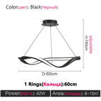 Modern LED Living Room Chandelier Creative Nordic Hall Lamps