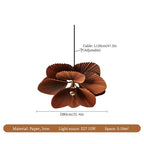 Wabi Sabi LED Paper Ceiling Lamp for Home Decor, Living Room, Kitchen Island