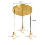 Lotus Leaf Pendant Lights: Modern Nordic Glass Pendant Lamp for Bedroom, Dining Room, Kitchen