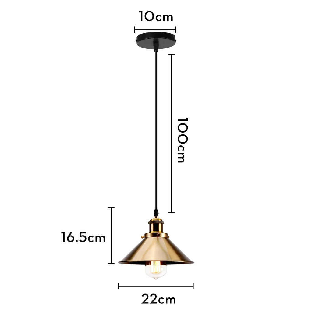 Iron Pendant Light for Dining Room, Kitchen, and Bedroom