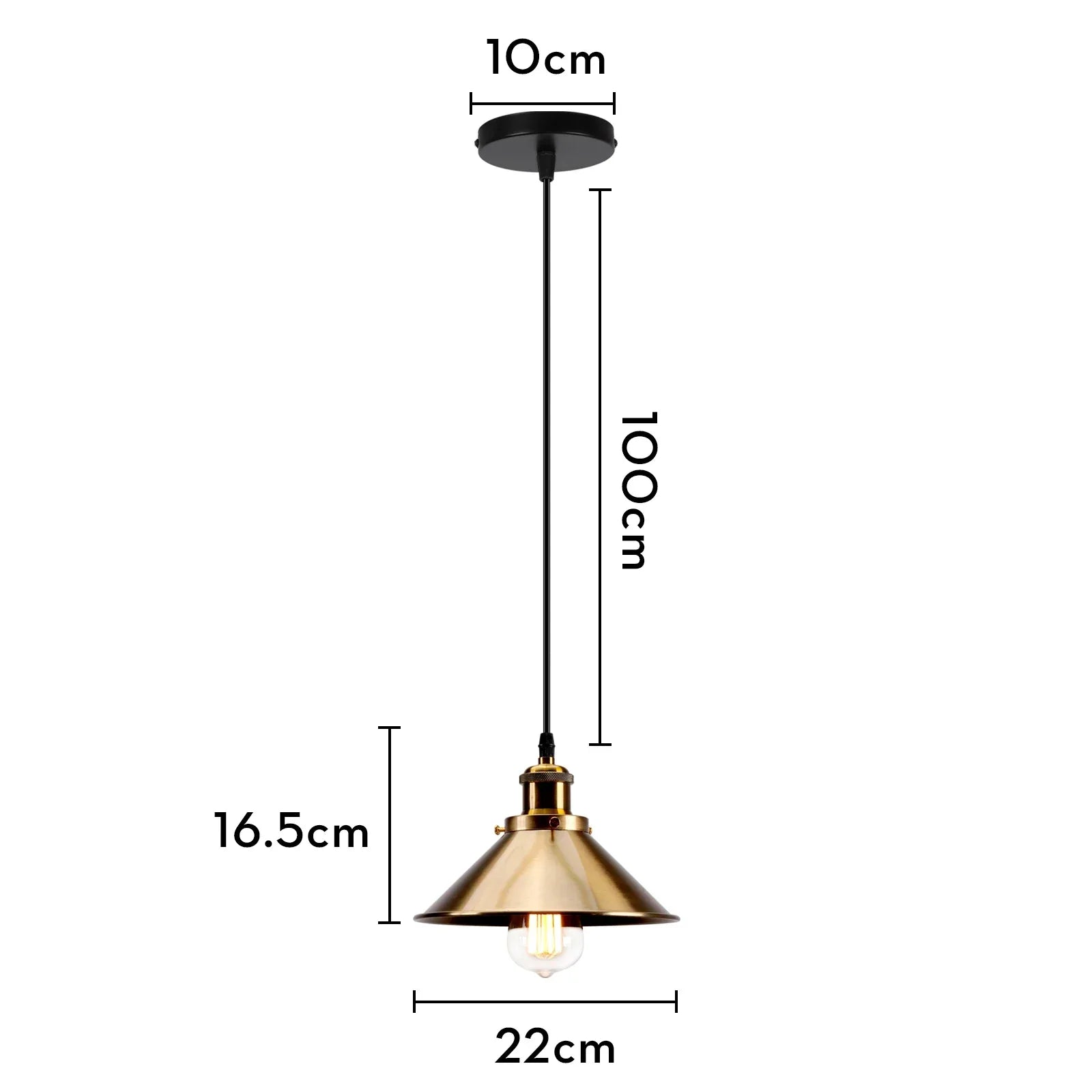 Iron Pendant Light for Dining Room, Kitchen, and Bedroom