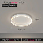 New Nordic Ceiling Lamp: Modern, Creative, Elegant Lighting for Bedroom and Living Room