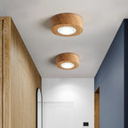 Nordic Wooden Ceiling Lamps - Acrylic LED Lighting for Home Decor