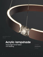 Diamond Ring Chandelier | Nordic Crystal Bedroom and Living Room Luxury Lamp