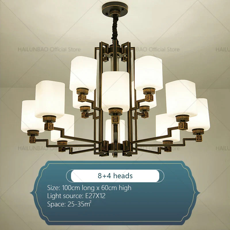 2024 New Duplex Villa Chandelier: High Jump Floor Hollow Lamps Lighting