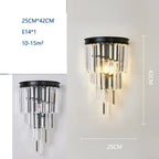 Crystal Wall Lamp: Modern Light Luxury for Living Room, Bedroom, and Corridor.