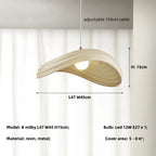 Minimalist Resin Pendant Lights for Dining Room and Bar