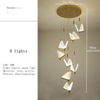 Modern Butterfly Chandelier Lighting for Living Room, Staircase, Bedroom - Indoor LED Lamps