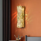 Contemporary Crystal Wall Sconce for Bedside, Bathroom, Corridor, Aisle, TV Background Lighting