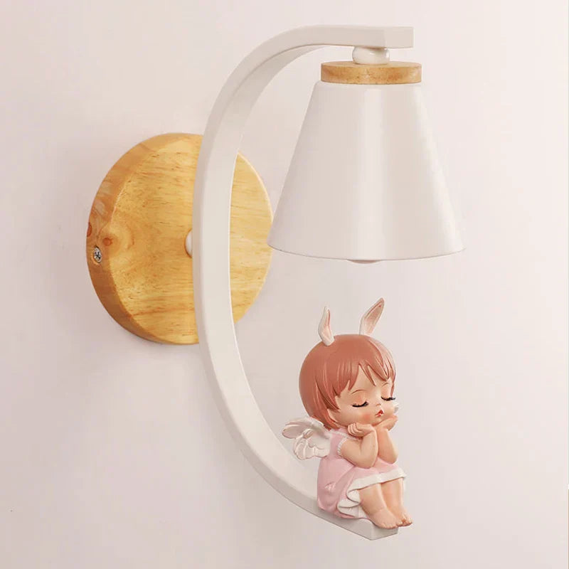 Angel Girl Bedroom Wall Sconces LED Light Fixtures