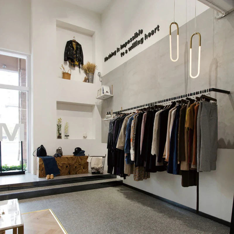 LED U-shaped Bar Chandelier for Dining Living Bedroom - Nordic Minimalist Style