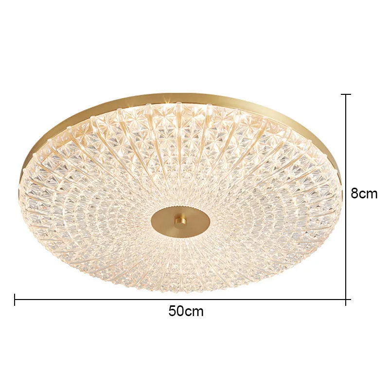 Round Acrylic Ceiling Lamp: Modern Light Luxury for Bedroom & Living Room