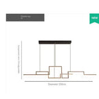 Modern Dining Room LED Chandelier & Hanging Lamps with Sleek Aluminum Design