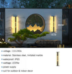 Marble Outdoor Wall Lights: Waterproof IP65 Sconces for Balcony, Courtyard, Street Lighting