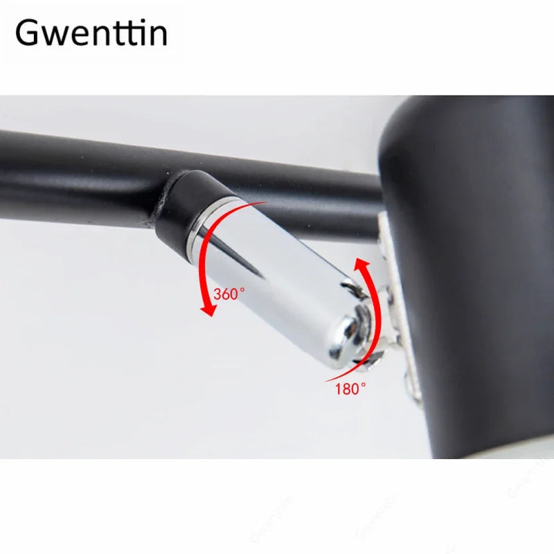 Rotatable Bathroom Mirror Light Wall Sconces, Modern LED Fixtures for Home Decor.