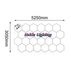 Honeycomb LED Ceiling Lights for Car Detailing and Game Room