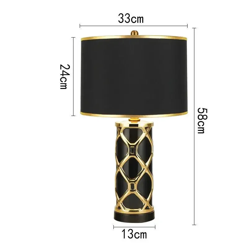 Ceramic Nordic Table Lamp: Luxury Designer Replica for Home Living Room and Bedroom Décor