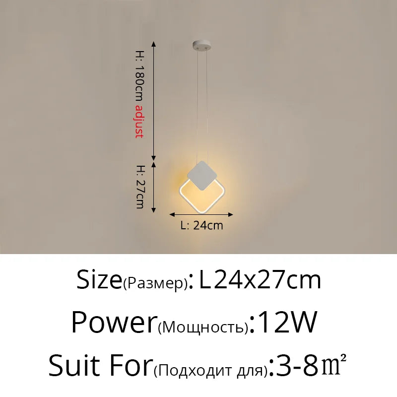 Modern LED Pendant Lights for Living Room Bedroom Bar Decor Lighting