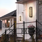 Crystal Bubble Glass LED Outdoor Wall Sconce for Porch and Garden