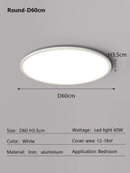 Modern Ultra Thin LED Ceiling Light for Home Décor & Lighting Fixtures