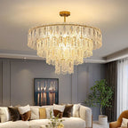 Romantic Glass Chandelier Luxury Ceiling Pendant Light Fixture