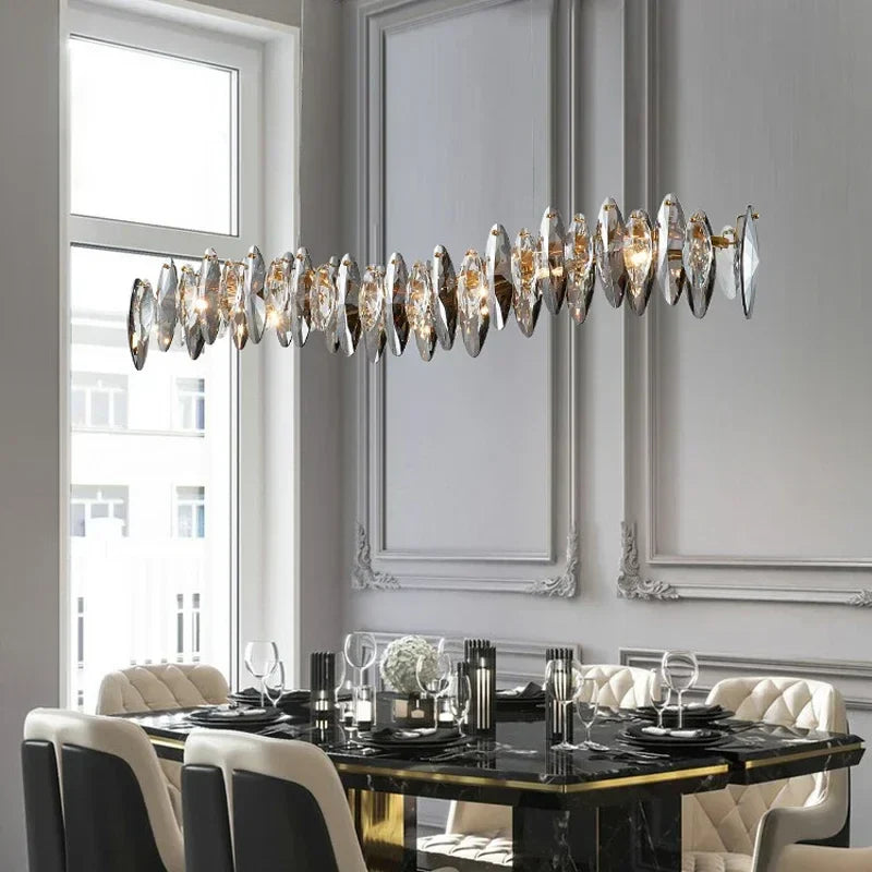 Luxury LED Chandelier: Modern Crystal Ceiling Lights for Home Decor
