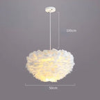 Nordic Feather Pendant Light LED Lamp for Living Room, Bedroom, Dining, Children's