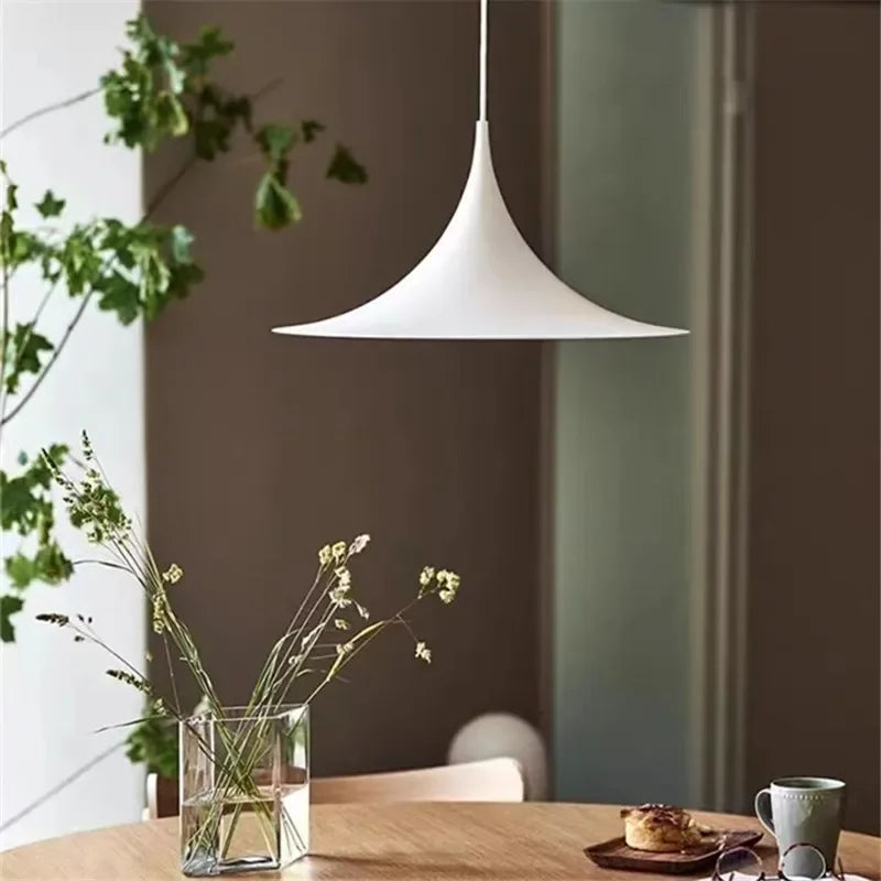 Seim Pendant Lamp: Danish Single Head Minimalist Chandelier for Colorful Dining Room Decor