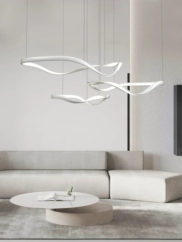 Modern LED Living Room Chandelier Creative Nordic Hall Lamps
