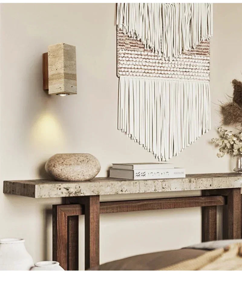 Nordic LED Wall Lamp for Wabi-sabi Bedroom and Living Room Wall Decor