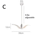 Seagull Design LED Chandelier for Bar/Kitchen Creative Bird Ceiling Light