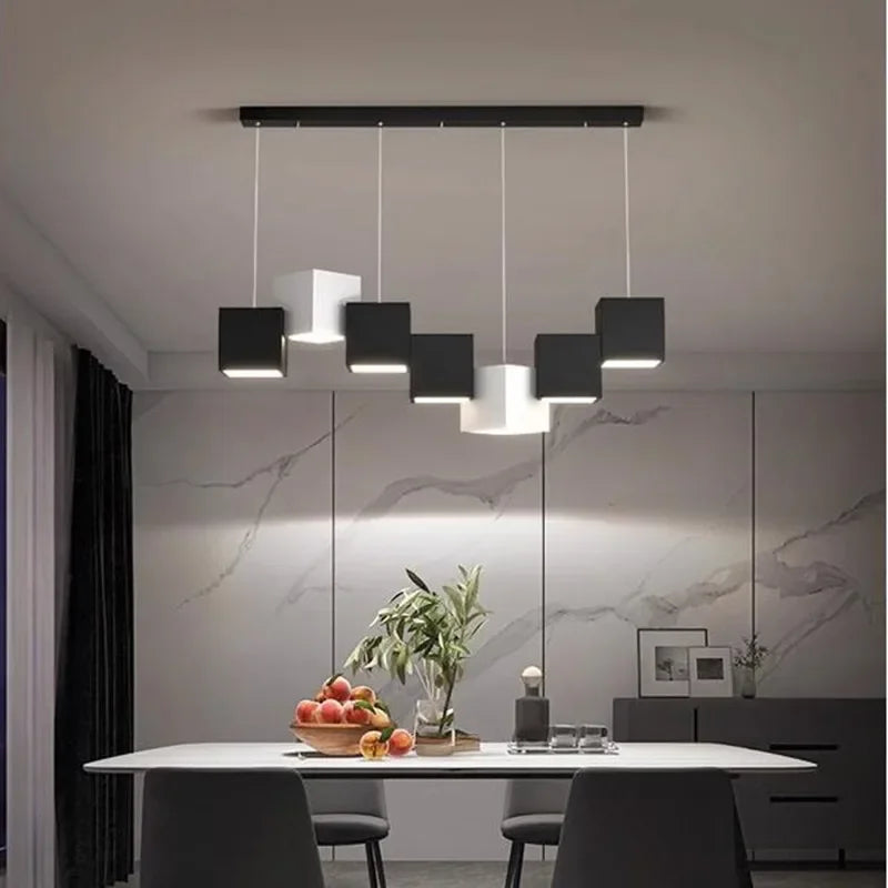 Magic Cube LED Pendant Lights for Dining Room Living Room Fixtures