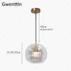 Nordic Glass LED Pendant Light for Modern Kitchen and Living Room