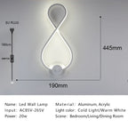 Modern Nordic LED Wall Lamp Sconce Light for Bedroom Living Room Aisle