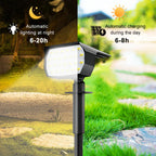 Solar Landscape Light: 50LED Outdoor Waterproof Garden Spotlight with 3 Color Modes