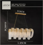 Tassel Crystal Chandelier: High-end LED Lighting for Dining Room & Bedroom