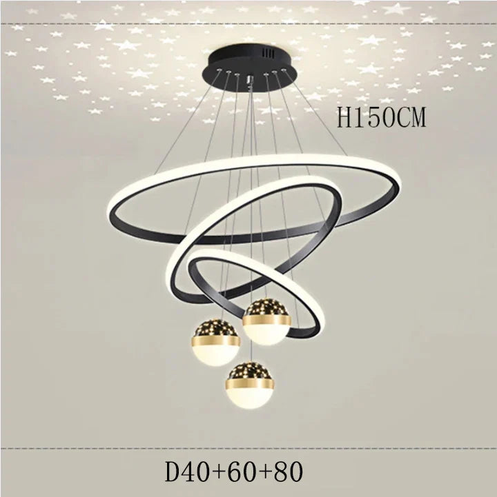 Nordic Dining Pendant Lamp for Living Room Ceiling Chandelier Lighting
