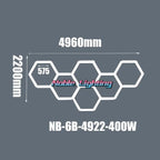 Honeycomb LED Ceiling Light for Car Showroom and Workshop