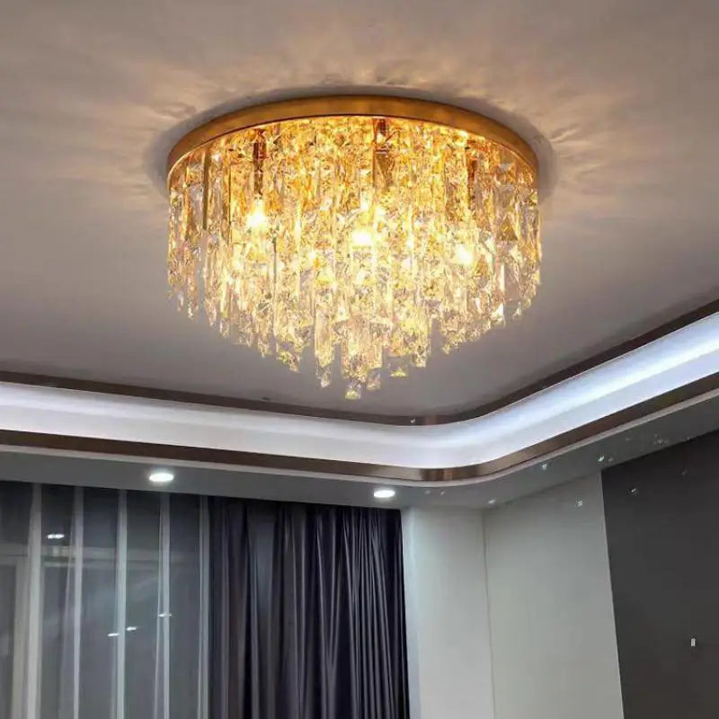 Modern Crystal LED Ceiling Chandelier Lighting Fixture