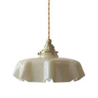 Cream Glass Cloud Pendant Light by - Simple Retro Indoor Chandelier for Home