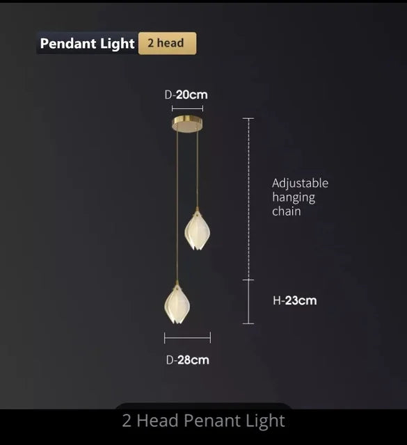 Ceramic Petal Hanging Chandelier - Elegant Décor for Hotel, Restaurant, and Home