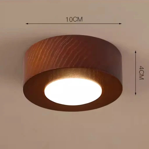 Nordic Wooden Ceiling Lamps - Acrylic LED Lighting for Home Decor