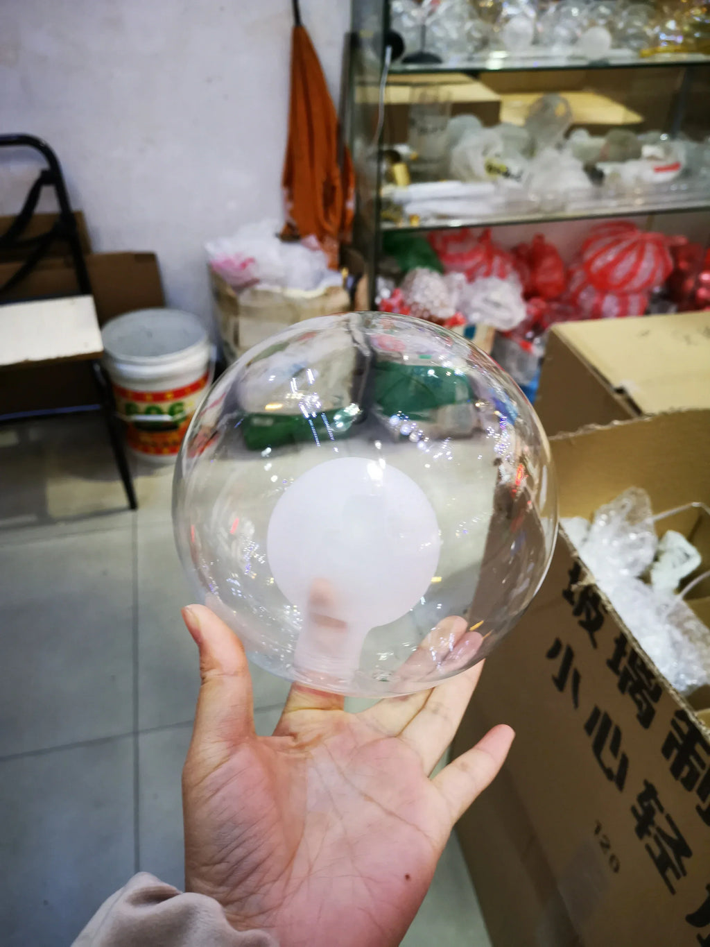 Transparent Frosted Magic Bean Glass Ball Pendant Light for Indoor Lamps