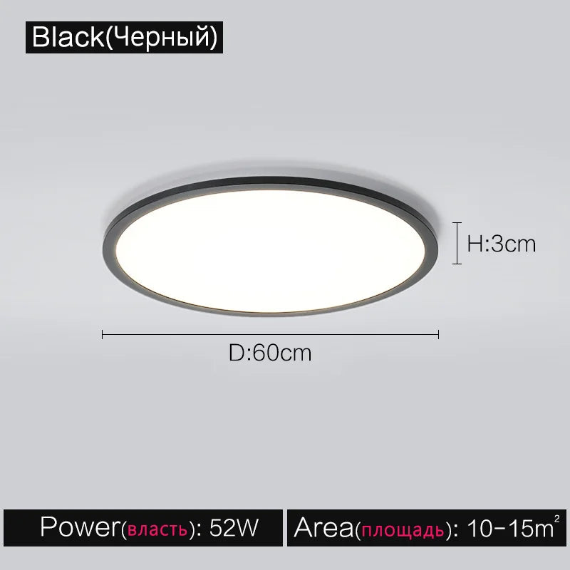 Modern Round LED Ceiling Lamp for Living Room, Bedroom, Dining Room, Balcony, and Corridor