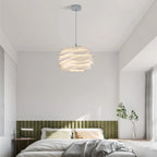 White Rose Ceiling Chandelier: Modern Design for Bedroom, Living Room, Kitchen