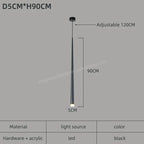 LED Conical Staircase Chandelier Pendant - Modern Duplex Loft Hanging Lights